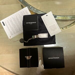 NWT Emporio Armani Men’s Ring Size 9